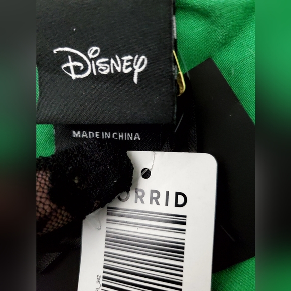 TORRID Disney Tinkerbell Shirred Skater Dress! NWT! - Picture 6 of 7